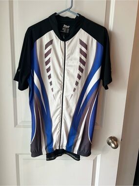 Crivit blue and White Performance Cycling Jersey. XL